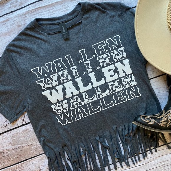 West Mitten Designs Tops - Wallen Fringe Tee